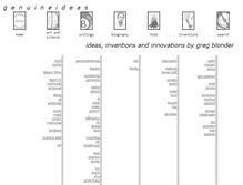 Tablet Screenshot of genuineideas.com